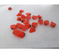 Фурнитура пластмас "клубника" р1,5-1cm