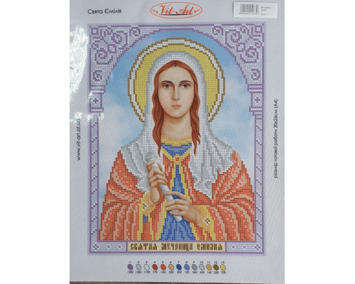 Вышивка А4  бисером "Эмилия" 