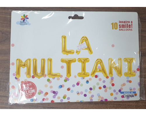 Шар фольгированный La Multi Ani